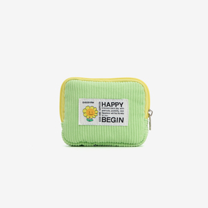 Vintage Corduroy Zipper <b>Pouch</b>-Handmade High Quality Soft Portable Customized Color Unisex 4 in <b>Mini</b> for Coins & Cards - Product Image 1