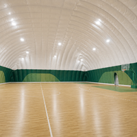 Dôme sportif climatisé intelligent à membrane PVDF pour des installations sportives publiques intérieures saines