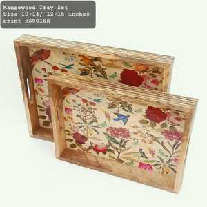 Nouveau plateau de service en bois jetable pour les fêtes et les mariages Assiette Hotelware pour le service des aliments - Product Image 6