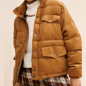 Chaquetas Acolchadas al por Mayor con Botones, de Alta Calidad, OEM, para Mujer, Transpirables, de Algodón y Nailon, Resistentes al Viento, de Secado Rápido, Cómodas - Product Image 6