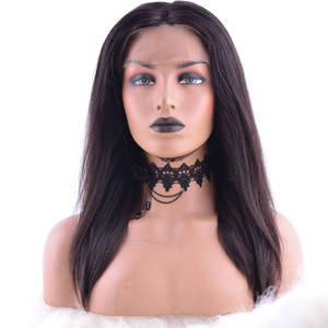 MEILLEURES PERRUQUES DROITES DE DENTELLE INDIENNE TRANSPARENTE avec CUTICULES ALIGNÉES FIBRE À HAUTE TEMPÉRATURE - Product Image 1