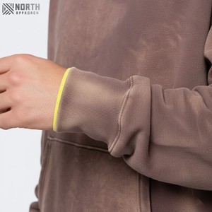 Sudaderas con Capucha de Invierno para Hombre de Alta Calidad, Personalizadas, con Efecto Desteñido, Secado Rápido, Transpirables, de Forro Polar Térmico, con Bolsillo, 180g, Servicio OEM - Product Image 6
