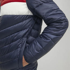 Veste matelassée d'hiver pour homme de style vintage personnalisée Logo avant à capuche Coupe-vent Respirante Tissu tissé écologique Fabriqué au Pakistan - Product Image 6