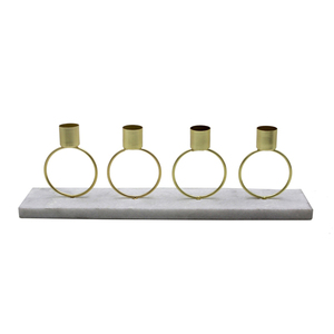 Bougeoir de l'Avent élégant en métal doré mat PC Home & Christmas Party Lighting Decoration Handmade Bulk - Product Image 6