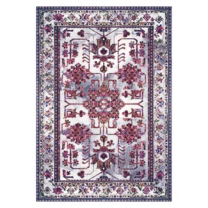 <b>RUGS</b> DEPOT LXDP-0566 Wholesale Pink Plum Traditional Anatolian Digital Printed Machine Washable Chenille Area <b>Rug</b> <b>Non</b> <b>Slip</b> - Product Image 1