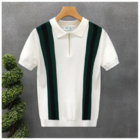 Venta caliente Nylon Blended Leisure Polo T-shirt Plus-size Golf Business Bordado Hombres Polo Shirt Stock Ropa