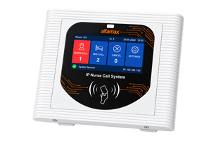 อัลฟาแม็กซ์ AL 1010-M-IP ระบบเรียกแบบ IP สำหรับโรงพยาบาล/คลินิกอัจฉริยะ ระดับ Class I หน่วยควบคุมห้องพร้อมหน้าจอสัมผัส TFT ขนาด 4.3 นิ้ว สำหรับพยาบาล - Product Image 3