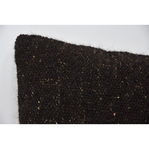 Tapis Kantha en laine noire de 12x24 pouces avec oreiller à motif tissé Style vintage - Product Image 2