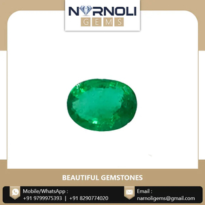 Émeraude naturelle ovale facettée sur mesure, disponible à prix de gros pour les projets de création de bijoux fins uniques - Product Image 3