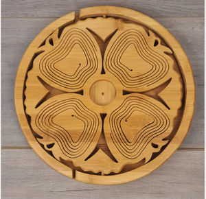 Panier à fruits secs en bois moderne de qualité supérieure, respectueux de l'environnement, fabriqué à la main en bois naturel, multi-usages - Product Image 5