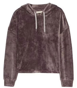 OEM Factory's New Fashion Heavy Weight 100% Cotton Velour Hoodie para hombres y niños Bordado Invierno Oversized Velvet Hoodies - Product Image 1