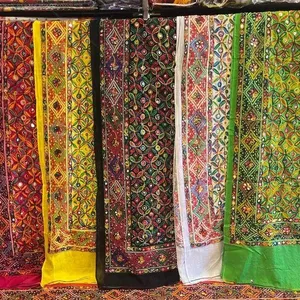 Пластиковое зеркало Dupatta для женщин, свадебный подарок для гостей, вышитый Phulkari Dupatta