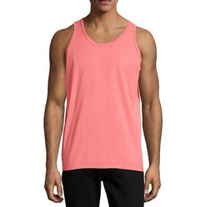 Camisetas de Tirantes para Hombre de Color Rosa, Servicio OEM ODM, Hechas a Medida, de Alta Calidad, 100% Poliéster, Camisetas de Tirantes sin Mangas para Hombre - Product Image 1