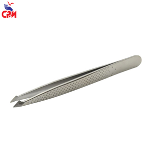 Pinzas para cejas de acero inoxidable de ultra precisión, herramienta de depilación con punta inclinada para cuidado facial y belleza profesional - Product Image 6