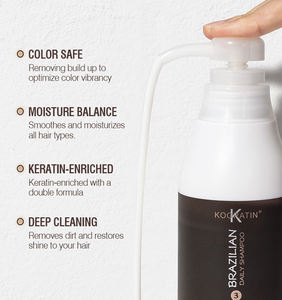 Shampoo et revitalisant lissant à la kératine brésilienne, prix d'usine, sans formaldéhyde, traitement à la kératine pour les <span class=keywords><strong>cheveux</strong></span>, soin quotidien des <span class=keywords><strong>cheveux</strong></span> - Product Image 2