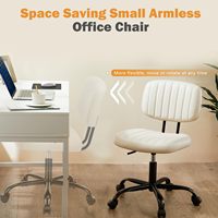 DM Factory Réglable en hauteur 360° °   Chaise de bureau pivotante, chaise de bureau ergonomique à roulettes pour la maison avec base en métal