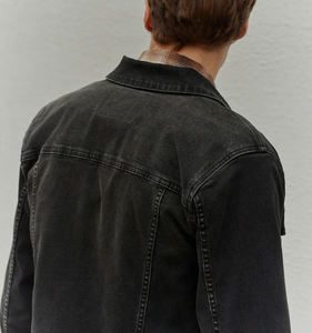 Chaqueta Vaquera de Mezclilla para Hombre, Estilo Urbano, Manga Larga, Color Claro, Chaqueta de Mezclilla Premium, Moda Casual, Venta al por Mayor, Ropa Urbana - Product Image 6