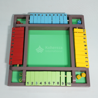 Juguete educativo Montessori clásico, juego de estrategia de madera hecho a mano 'Shut the Box' para todas las edades