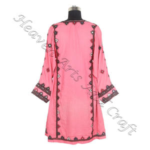 BDR002 robe en soie tribale brodée robe 2025 vente chaude Unique Vintage Afghani Banjara robe-bohème brodé à la main - Product Image 4