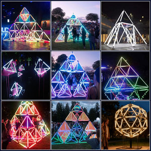 Tube lumineux LED RGB 3D OEM ODM à pixels, DMX512, éclairage à 360 degrés, barre verticale Madrix pour la décoration <span class=keywords><strong>de</strong></span> clubs, <span class=keywords><strong>de</strong></span> scènes et d'événements - Product Image 4