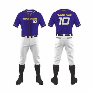 2025 uniforme de Baseball respirant confortable et léger pour adultes à prix raisonnable ensemble de caractéristiques imprimées de vêtements de sport de grande taille - Product Image 2