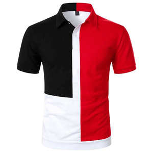 Polos à manches courtes en coton décontractés avec logo personnalisé pour hommes avec motif solide Nouveau design à vendre - Product Image 1