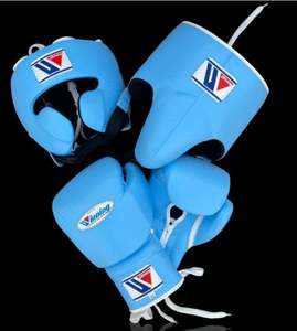 2025 Winning Boxing Set of High Quality Leather <b>Gloves</b> Headgear Groin Guard With <b>Laced</b> Wrist for Training and Sparring - Product Image 5