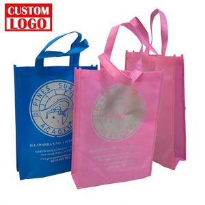 Free Sample Durable Shopping Fabric Promotional Cheap Big Custom Shopping Bag Non Woven Bags Custom Logo
