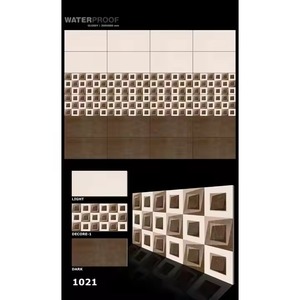 Carreaux de mur en céramique imprimés jaune brillant de 300x600mm 12x24 Porcelaine émaillée décorative pour intérieurs Carrelage mural design - Product Image 6