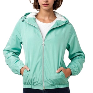 Nouveau design Veste de pluie légère pour femmes sur mesure Imperméable avec capuche Veste coupe-vent légère pour femmes - Product Image 1