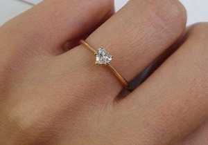 Minimалиst 14K Anillo de oro con diamante en forma de corazón Venta al por mayor Mantra Diamond-Fine Fashion Jewelry Wedding Party IGI Certified - Product Image 2