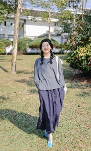 Custom Women's Natural Waist Straight Wide Leg Pants Casual Retro Trousers Elastic Waist <b>Belt</b> Button Big Sizes Linen Woven - Product Image 4