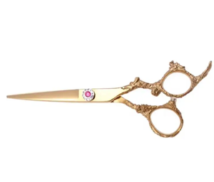 IMANS Ciseaux de coiffeur à manche dragon gauche revêtus de plasma doré avec lame tranchante en acier inoxydable pour les salons de beauté - Product Image 6