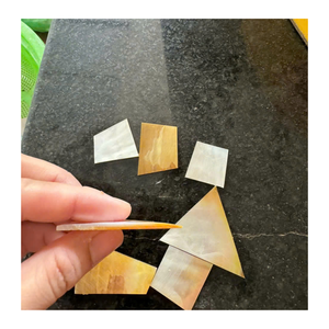 Pièces de coquille de nacre Vietnam tranches de nacre pour la décoration de bijoux panneaux artisanaux et incrustation de meubles oeuvres d'art - Product Image 6