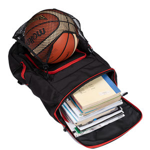 Sac à dos de basketball en nylon imperméable et polyester, style lettre de luxe, durable, portable, sac de rangement pour équipement sportif BB-0052 - Product Image 3