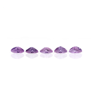 พลอยสีม่วงธรรมชาติขนาด8มม. สำหรับทำเครื่องประดับอัญมณีทรงสามเหลี่ยมแบบเหลี่ยมเพชรพลอยหลวม - Product Image 2