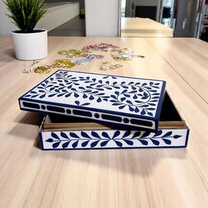 Boîte de rangement de luxe écologique en bambou incrusté, la plus vendue, pour bijoux et chocolats, design personnalisé, fabriquée à la main en usine au Vietnam - Product Image 3