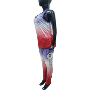 Custom UPF 50+ Women's <b>Leggings</b> Breathable Fishing <b>Leggings</b> Tank top Clothing Fishing Wear Gym Wear Yoga Set USA Flag Design - Product Image 3