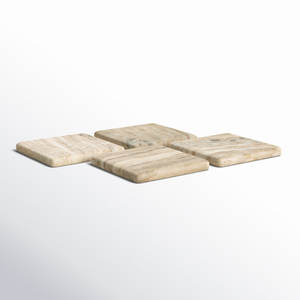 Posavasos de madera de nogal Natural con mango de forma cuadrada de moda para uso en mesa Simple y elegante diseño más nuevo de la India - Product Image 2