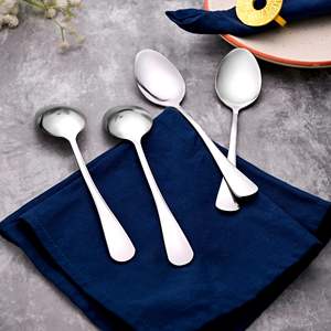 Juego de 4 Cucharas de Acero Inoxidable con Acabado Espejo Elegante y Brillante para Fiestas, Postres, Ensaladas, Degustación de Miel, Uso Seguro - Product Image 5