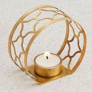 Table Decorative Aluminum <b>Candle</b> Holder Multi Colors Metal Unique <b>Pillar</b> <b>Candle</b> Holder for Events - Product Image 1