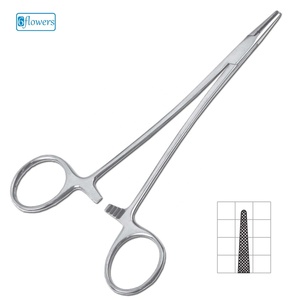 Porte-aiguilles chirurgical en acier inoxydable Crile Wood, forceps pour chirurgie générale, instrument manuel certifié CE - Product Image 1