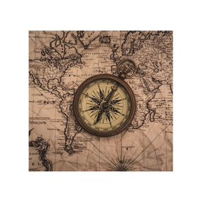 Brújula decorativa multifuncional para exteriores, moneda pirata de estilo Retro con grabado suave, Vintage, aparatos de latón sólido para exteriores - Product Image 6