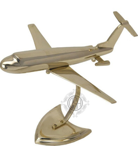 Pièce maîtresse décorative miniature de dessus de table d'avion en laiton à bas prix pour la décoration intérieure et la table de bureau - Product Image 2