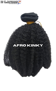 Afro Kinky Bulk Bundles de Cheveux Humains Indonésiens Extensions de Cheveux Crus Naturels 100 Cheveux Humains Femme Remy Perruque - Product Image 2