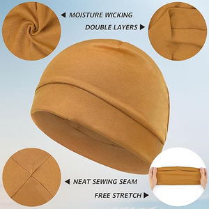 Bonnet en tricot Toques d'hiver personnalisées chaudes de haute qualité Bonnets en tricot avec logo personnalisé Hiver réversible personnalisé - Product Image 2