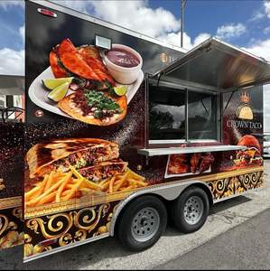 Remorque de nourriture mobile bon marché entièrement équipée d'approvisionnement d'usine pour Taco Pizza café crème glacée BBQ camion de restauration personnalisé utilisation d'outils OEM - Product Image 1