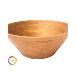 ชามไม้ธรรมชาติสำหรับสลัดทำจากไม้ผู้ผลิตในเวียดนาม - Product Image 2