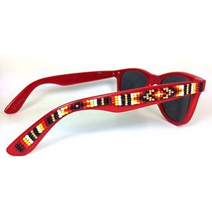 Lunettes de soleil de créateur de luxe avec broderie à la main Lunettes écologiques avec perles de rocaille entièrement personnalisées - Product Image 5