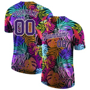 Directo Engro ropa deportiva venta al por mayor personalizado 3D patrón diseño Hawaii palmeras rendimiento camiseta - Product Image 1